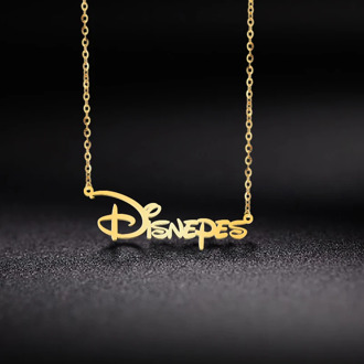 Lemegeton Custom Name Necklace For Women Personalized Stainless Steel Choker Necklaces Customized Nameplate Jewelry Gift