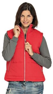 Lemon & Soda Basic bodywarmer rood voor dames