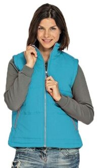 Lemon & Soda Basic bodywarmer turquoise voor dames