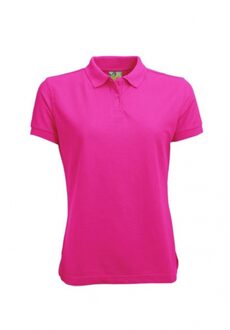 Lemon & Soda Dames poloshirt fuchsia roze 36 (S)