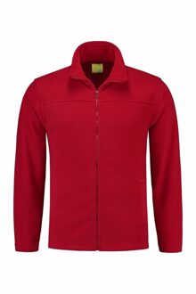 Lemon & Soda Fleece vest met rits Norway - Rood - voor volwassenen - winter trui 2XL (44/56)