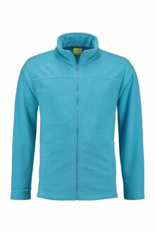 Lemon & Soda Fleece vest met rits Norway - Turquoise blauw - voor volwassenen - winter trui XL (42/54)