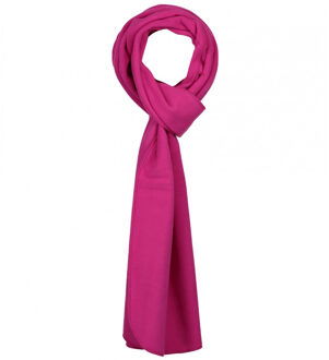 Lemon & Soda Fuchsia roze fleece sjaal lang