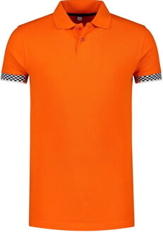 Lemon & Soda Grote maten oranje polo shirt racing/Formule 1 voor heren - Nederland supporter/fan kleding - Race/racen/racing - Formule 1 verkleedkleding 3XL (58)