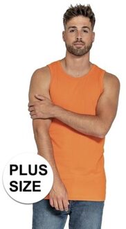 Lemon & Soda Grote maten oranje tanktop/singlet voor heren - Holland feest kleding - Supporters/fan artikelen - Plus size herenkleding hemden 3XL (46/58)
