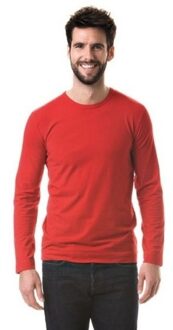 Lemon & Soda Heren shirt rood met lange mouwen