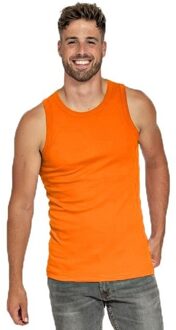 Lemon & Soda Oranje heren tanktop/singlet casual hemden L - Feestshirts Multikleur