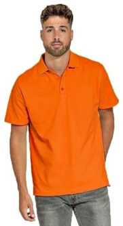 Lemon & Soda Poloshirt oranje voor heren