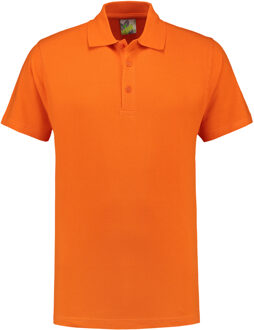 Lemon & Soda Premium poloshirt 100% katoen voor heren 2XL oranje