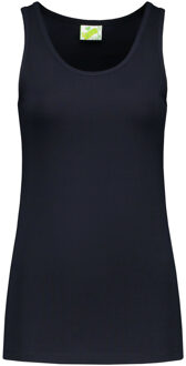 Lemon & Soda Sport singlet voor dames - donkerblauw - mouwloos shirtje - katoen/elastaan - ademend L (40)
