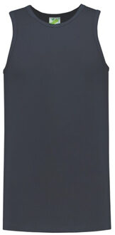 Lemon & Soda Sport singlet voor heren - donkergrijs - mouwloos shirtje - katoen/elastaan - ademend L (52)