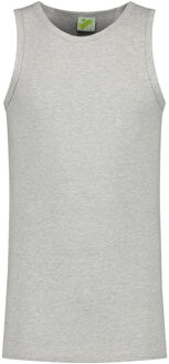 Lemon & Soda Sport singlet voor heren - lichtgrijs - mouwloos shirtje - katoen/elastaan - ademend