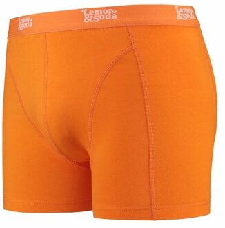 Lemon & Soda Stretch boxershort fel oranje Lemon and Soda voor heren 2XL