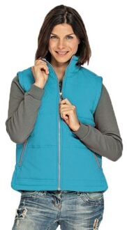 Lemon & Soda Turkoois bodywarmer voor dames