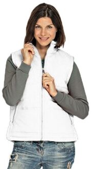 Lemon & Soda Witte bodywarmer voor dames