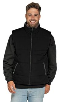 Lemon & Soda Zwarte bodywarmer voor heren