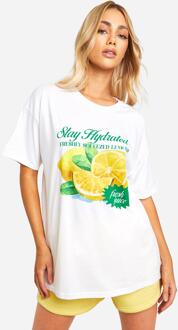 Lemon T-Shirt, White - L
