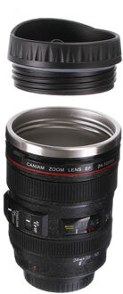 Lemonbest 1Pc Camera Lens Thermos Voor Canon Ef 24-105Mm Koffie Mok Cup Roestvrij W Drinken Deksel