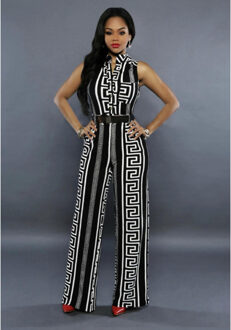 Lena jumpsuit met riem | zwart - maat 40