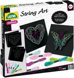 Lena String-art Vlinder & Hart Meisjes Schuimrubber Zwart