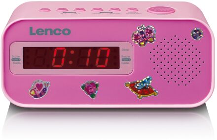 Lenco CR-205PK Wekker radio Roze