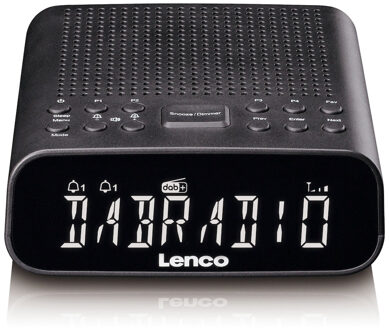 Lenco CR-606BK Wekker radio Zwart
