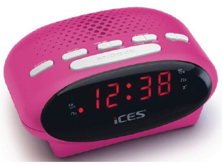 Lenco ICR-210 Wekker radio Roze