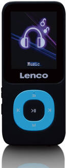 Lenco MP3/MP4-speler met 4GB micro SD kaart Lenco Zwart-Blauw