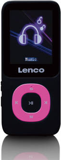 Lenco MP3/MP4-speler met 4GB micro SD kaart Lenco Zwart-Roze