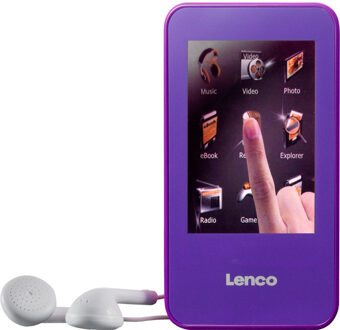 Lenco MP3 / MP4 speler Xemio-858 Purple MVP-speler