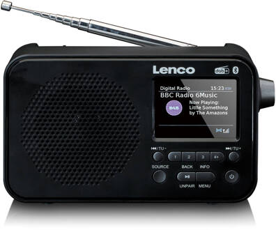 Lenco PDR-036BK DAB radio Zwart