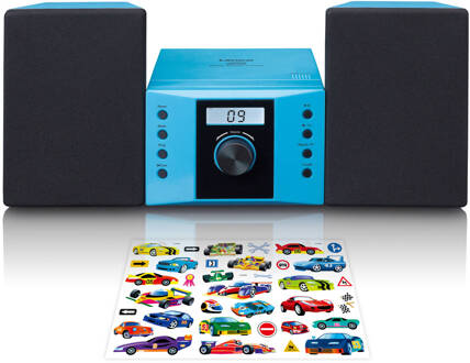 Lenco Stereo Set Met Fm Radio En Cd Speler Lenco Mc-013bu Blauw