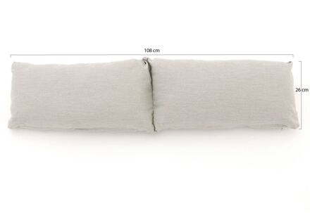 Lendekussen t.b.v. Vezzano lounge hoekmodule - Laagste prijsgarantie! Grijs