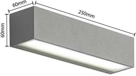 Lengo LED wandlamp CCT, 25cm 1-lamp grijs