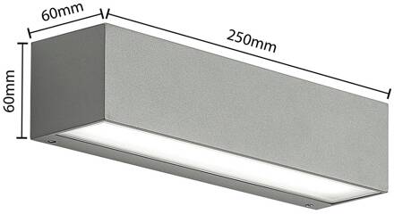 Lengo LED wandlamp CCT, 25cm 2-lamp grijs