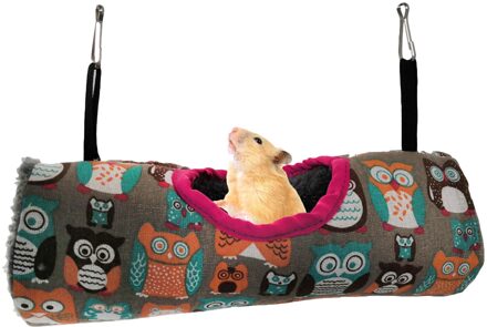 Lengte 30Cm Kleine Huisdier Speelgoed Tunnel Playhouse Warm Hangmat Papegaai Vogel Huis 2 Lanyards Katoen Nest B