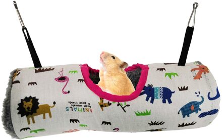 Lengte 30Cm Kleine Huisdier Speelgoed Tunnel Playhouse Warm Hangmat Papegaai Vogel Huis 2 Lanyards Katoen Nest