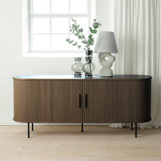 Lenn houten dressoir gerookt eiken - 180 x 45 cm Bruin