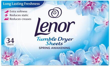 Lenor Dryer Sheets Lenor Droogtrommeldoekjes Spring Awakening 34 st