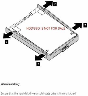 Lenovo HDD Caddy for Lenovo ThinkPad X230S X240 X250 X270 T440 T460