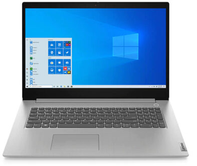 Lenovo IdeaPad 3 Notebook 43,9 cm (17.3") 1600 x 900 Pixels AMD Ryzen 3 8 GB DDR4-SDRAM 256 GB SSD Wi-Fi 5 (802.11ac) Windows 10 Home Grijs, Platina