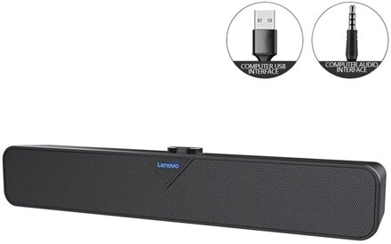 Lenovo L102 Tv Geluid Bar Bedrade En Draadloze Bluetooth Home Surround Soundbar Voor Pc Theater Tv Mini Speaker Bass Stereo speaker Wired spreker