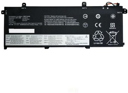 Lenovo Notebook battery for Lenovo ThinkPad P43s T490 T495 T14 P14S 11.52v 51Wh 4345mAh L18M4P73 Preto - small