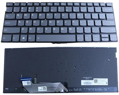 Lenovo Notebook keyboard for Lenovo YOGA S730 with backlit Zwart - small
