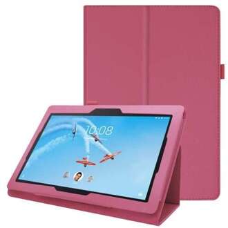 Lenovo Tab E10 Cover Hoes Roze met Standaard