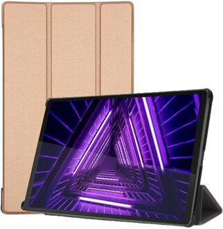 Lenovo Tab M10 HD hoes - Lenovo M10 HD hoes - hoes Lenovo Tab M10 HD - Kunstleer - goud - iMoshion Trifold Bookcase