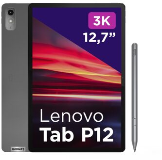 Lenovo Tab P12 128GB Wifi + Pen Tablet Grijs