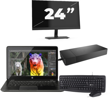 Lenovo ThinkBook 14 G2 - Intel Core i5-11e Generatie - 14 inch - 16GB RAM - 256GB SSD - Windows 11 Home + 1x 24 inch Monitor