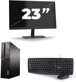 Lenovo ThinkCentre M700 SFF - Intel Core i7-6e Generatie - 16GB RAM - 256GB SSD - Windows 11 + 1x 23 inch Monitor