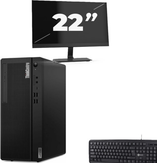 Lenovo THINKCENTRE M70T Tower - Intel Core i5-10e Generatie - 8GB RAM - 256GB SSD - Windows 11 + 1x 22 inch Monitor